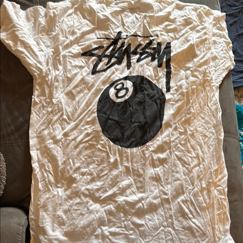 Stussy White Graphic T-Shirt